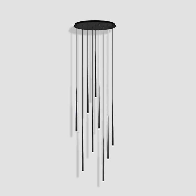 Ausgefallene deckenlampe Wohnzimmer. Moderne Leuchte in schwarz. Led Wohnzimmer lampe