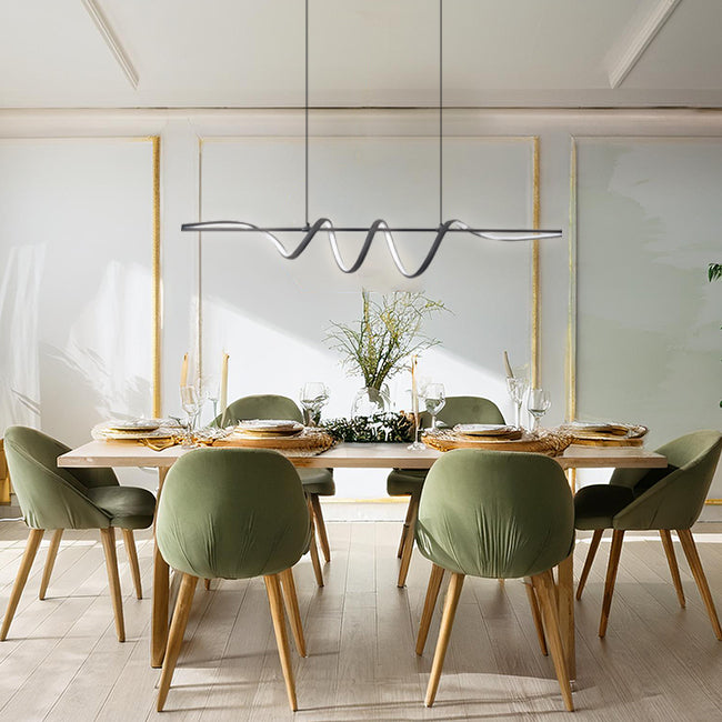 Ausgefallene Ringleuchte, moderne Deckenlampe, Esszimmerleuchte LED, Elegante Wohnzimmer Deckenleuchte, Stilvolle Lampe