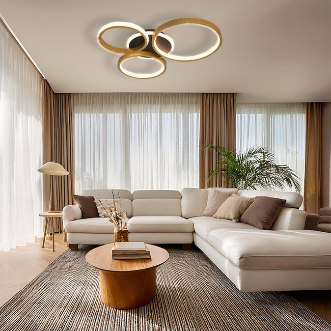 elegante Wohnzimmer Deckenleuchte