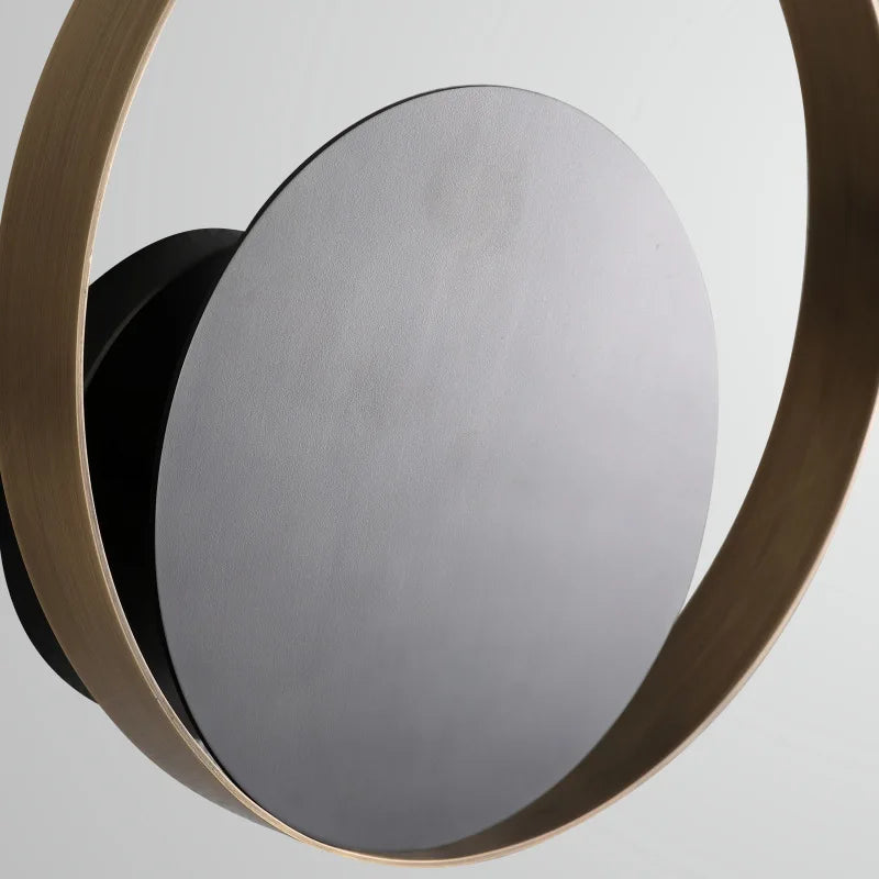 Wandleuchte in modernem design. Led Wandlampe flur. Schwarze ausgefallende Wandlampe