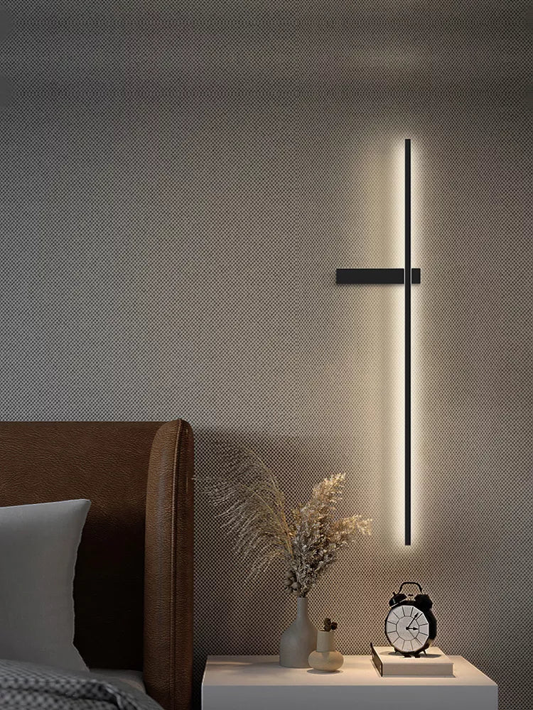 Led Wandlampe fürs Schlafzimmer in schwarz