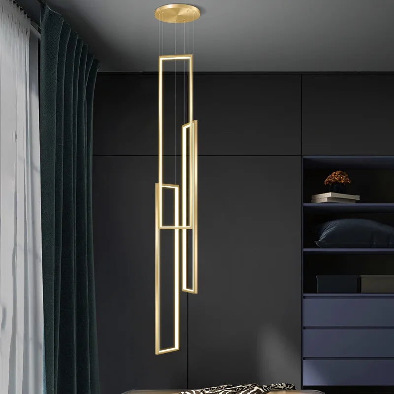 einzigartige Deckenlampe, Flurlampe, modernes Flurlicht, Ausgefallene Deckenlampe, Hängelampe, Lampe in gold