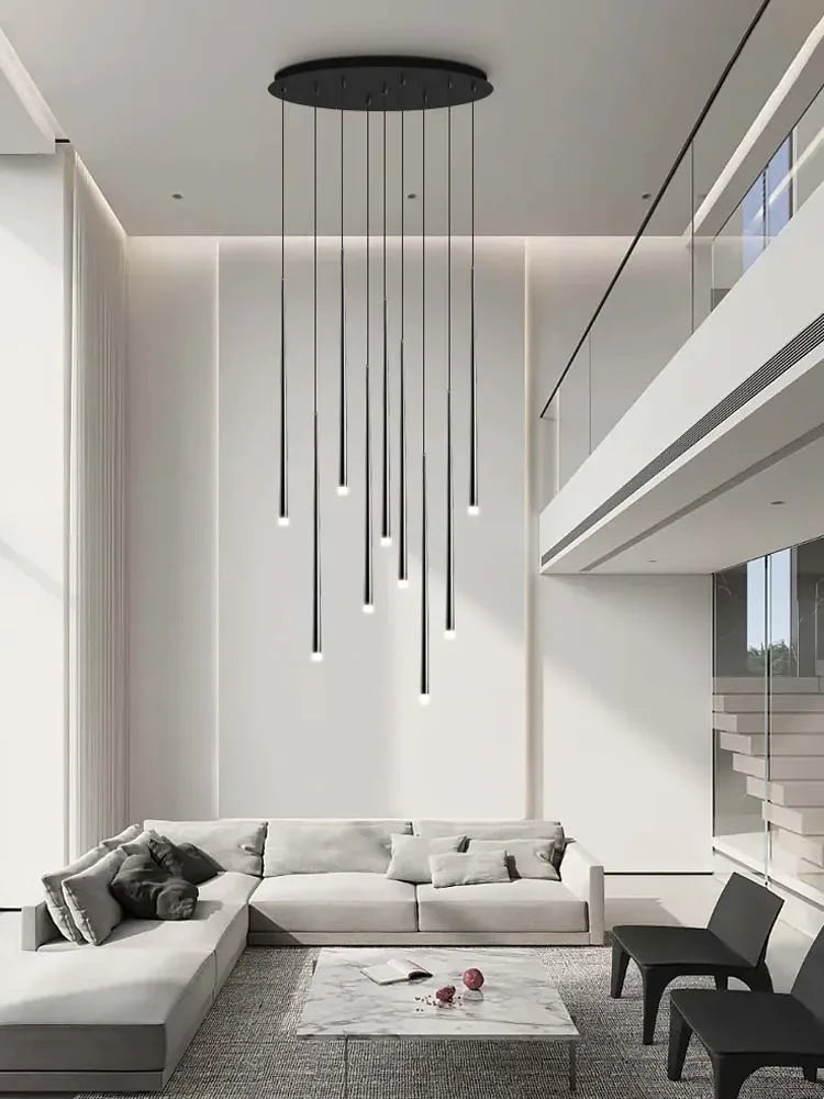 Ausgefallene deckenlampe Wohnzimmer. Elegante Leuchte in schwarz. Led Lampe Wohnzimmer