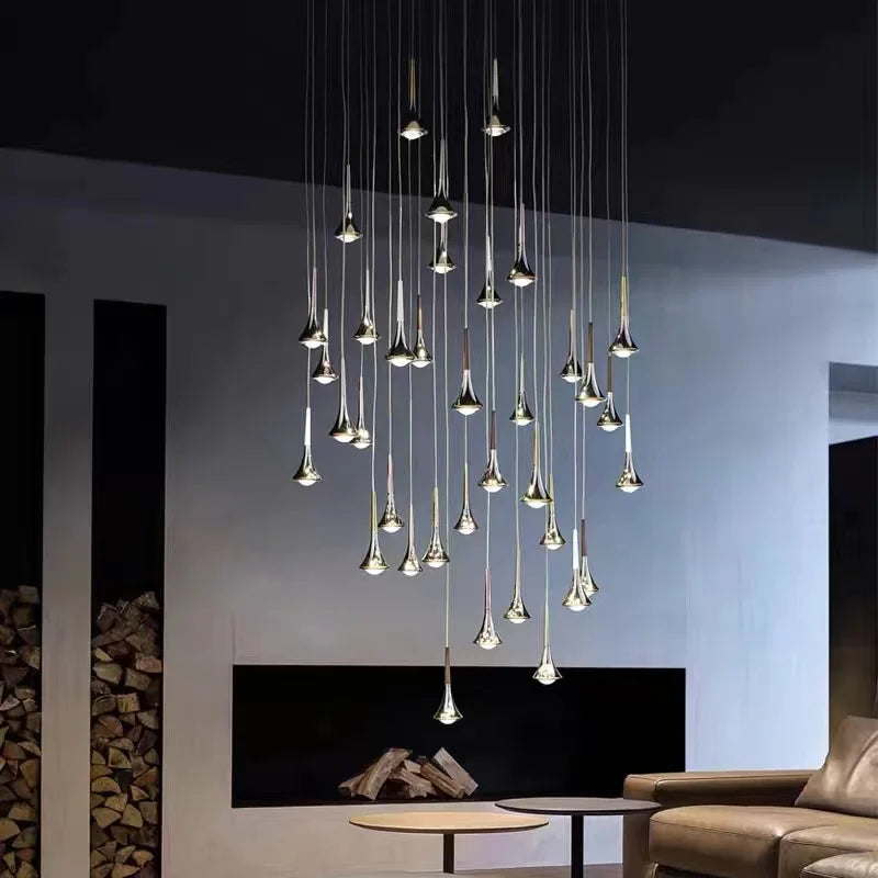 moderne Wohnzimmerlampe, Deckenleuchte Wohnzimmer, Ausgefallene Deckenlampe, Moderne LED Leuchte