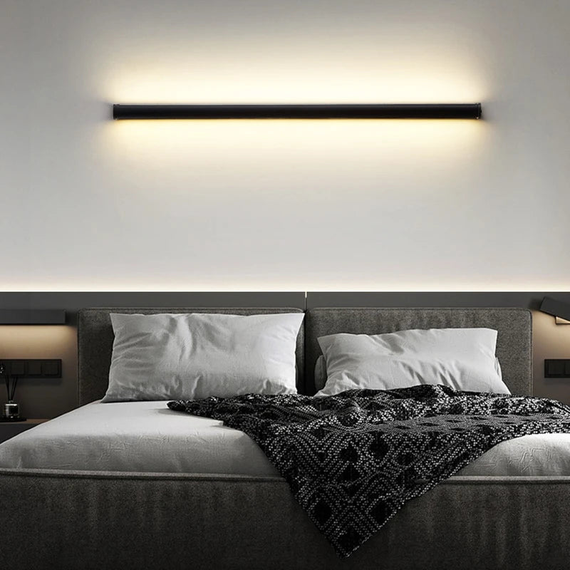 moderne LED Schlafzimmerlampe mit indirektem Licht