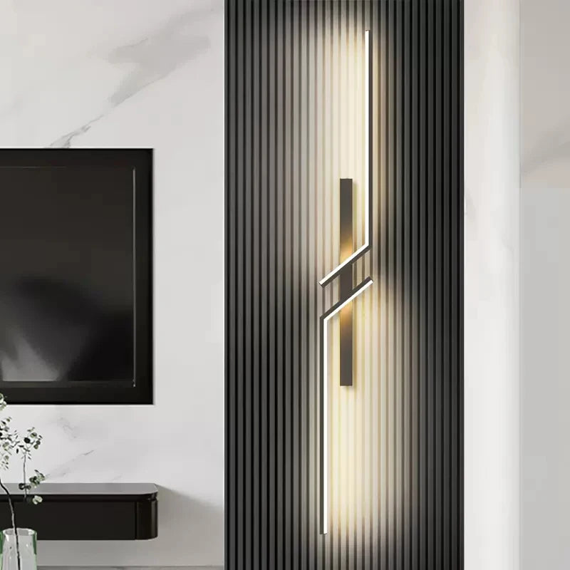 stilvolle und moderne LED Wohnzimmerlampe in schwarz