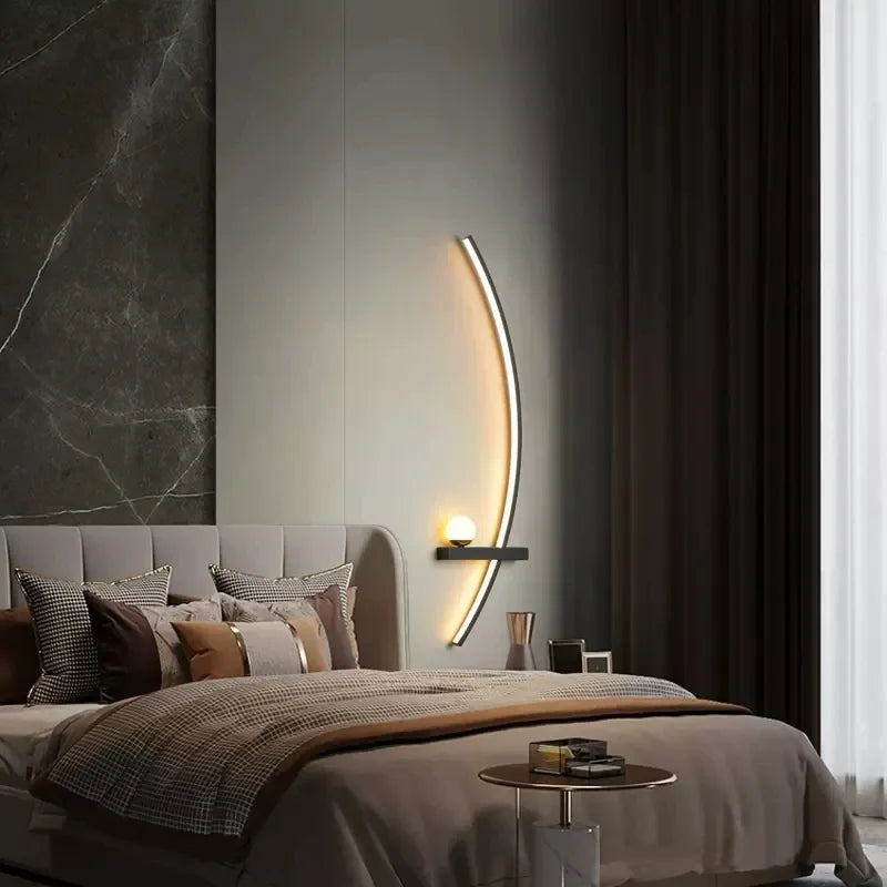 schöne Schlafzimmerlampe, schwarz