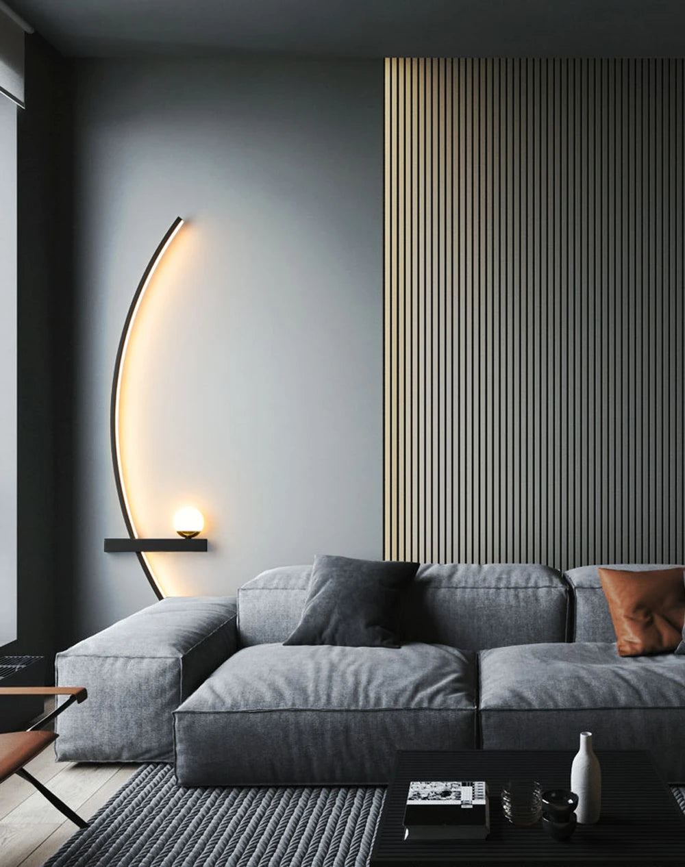 ästhetische Wandlampe fürs Wohnzimmer