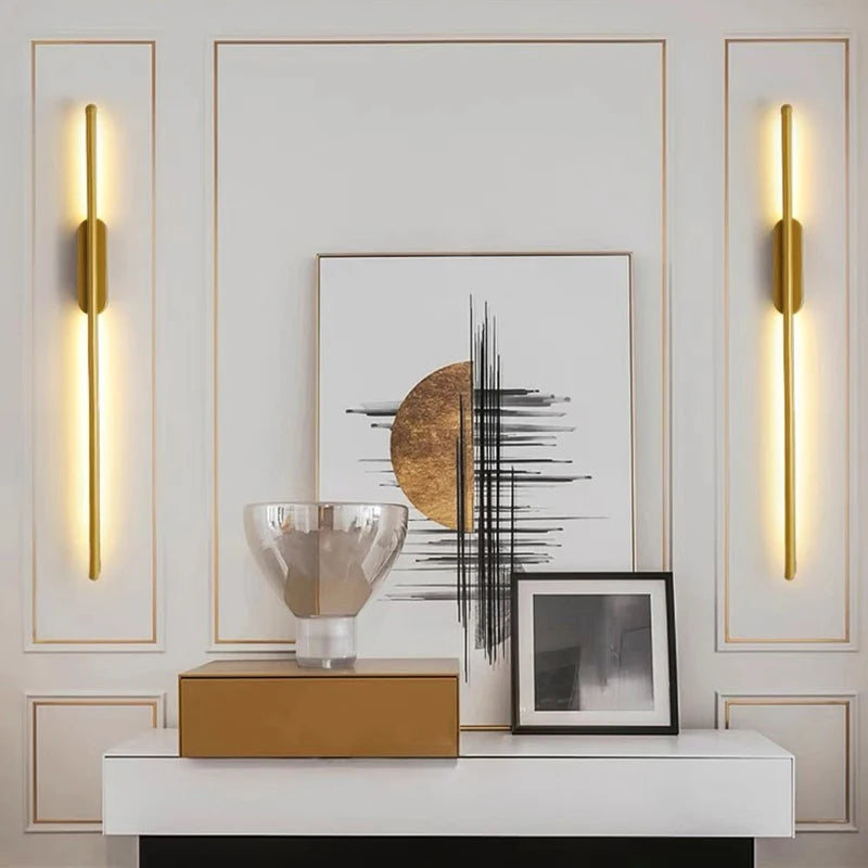 moderne led Wohnzimmerlampe in gold
