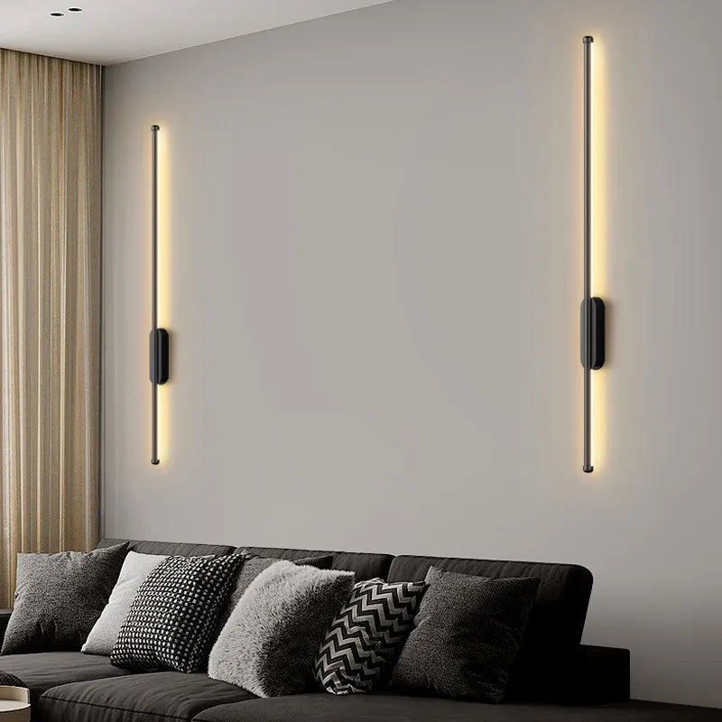 schwarze led Wandlampen für Wohn und Schlafzimmer