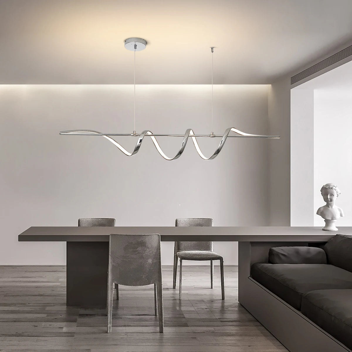 Ausgefallene Ringleuchte, moderne Deckenlampe, Esszimmerleuchte LED, Elegante Wohnzimmer Deckenleuchte, Stilvolle Lampe
