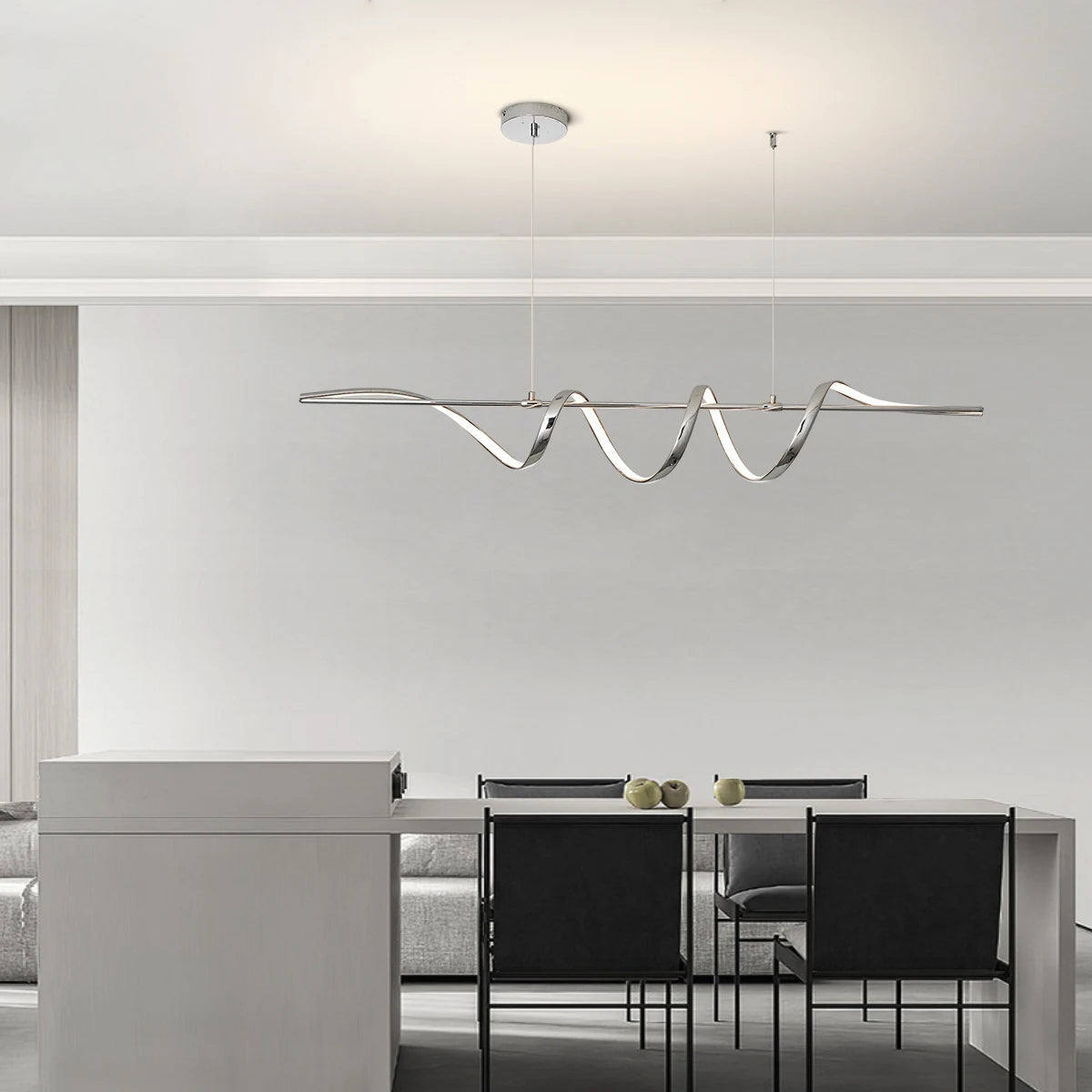 Elegante Hängelampe, Esstisch Lampe, Moderne Wohnzimmerlampe, Deckenleuchte Esszimmer, schöne Lampe, Hängende Esstisch Leuchte, schwarze Esszimmerlampe