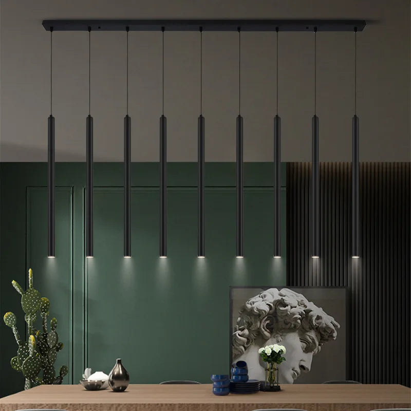 elegante Esszimmerlampe schwarz, modern