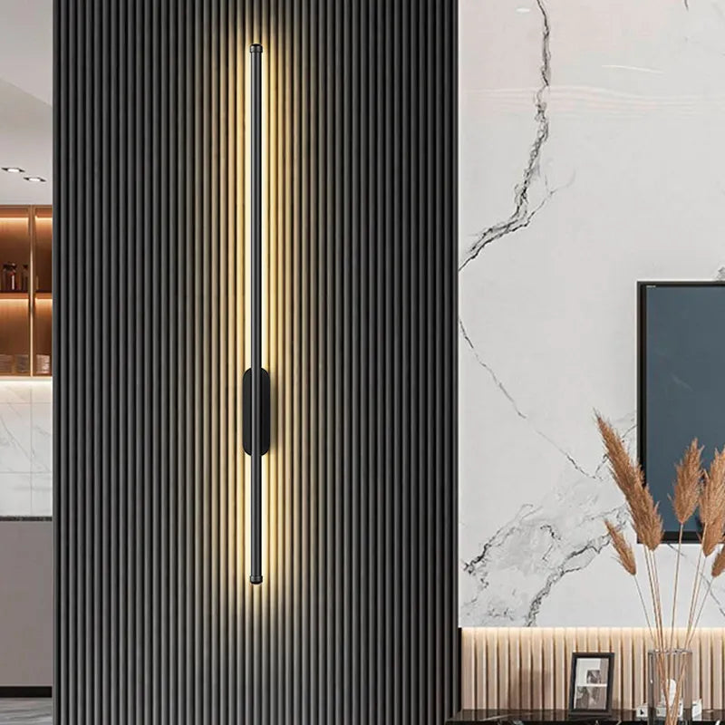 ästhetische led Wohnzimmerlampe in schwarz