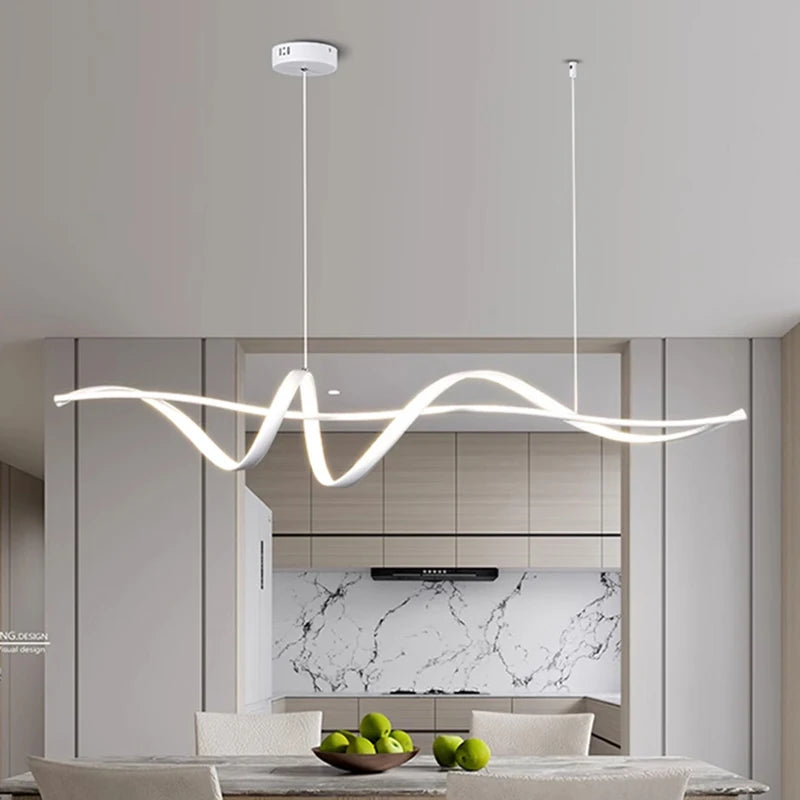 Küchen deckenleuchten in schwarz und weiß. Led leuchte dimmbar. Hängelampe. Elegantes Design
