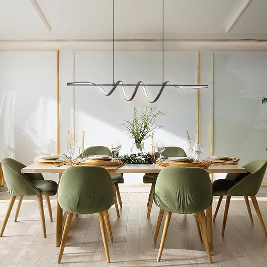 Ausgefallene Ringleuchte, moderne Deckenlampe, Esszimmerleuchte LED, Elegante Wohnzimmer Deckenleuchte, Stilvolle Lampe