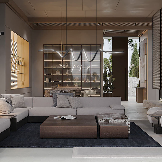 Ausgefallene Ringleuchte, moderne Deckenlampe, Esszimmerleuchte LED, Elegante Wohnzimmer Deckenleuchte, Stilvolle Lampe