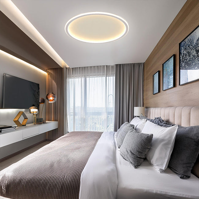 moderne LED-Ring Deckenlampe für Wohn und Schlafzimmer
