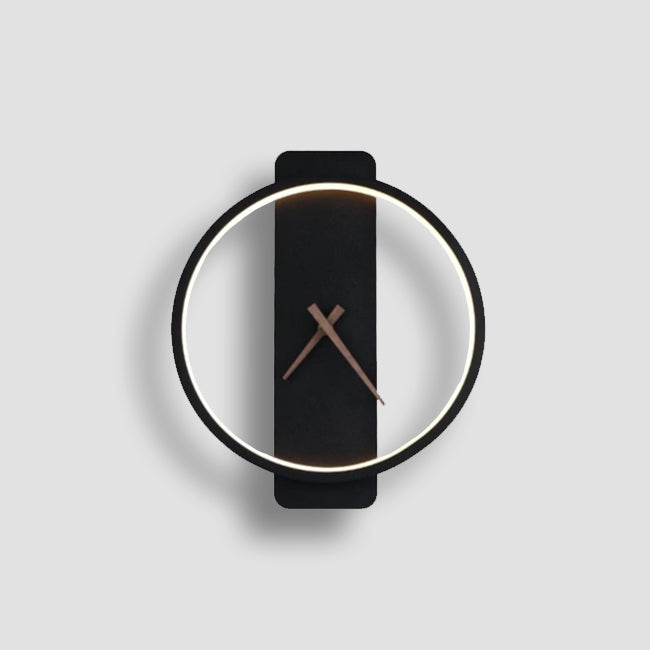 Led Uhr schwarz