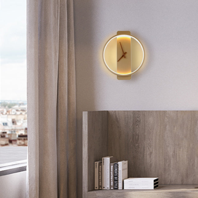 led Uhr gold